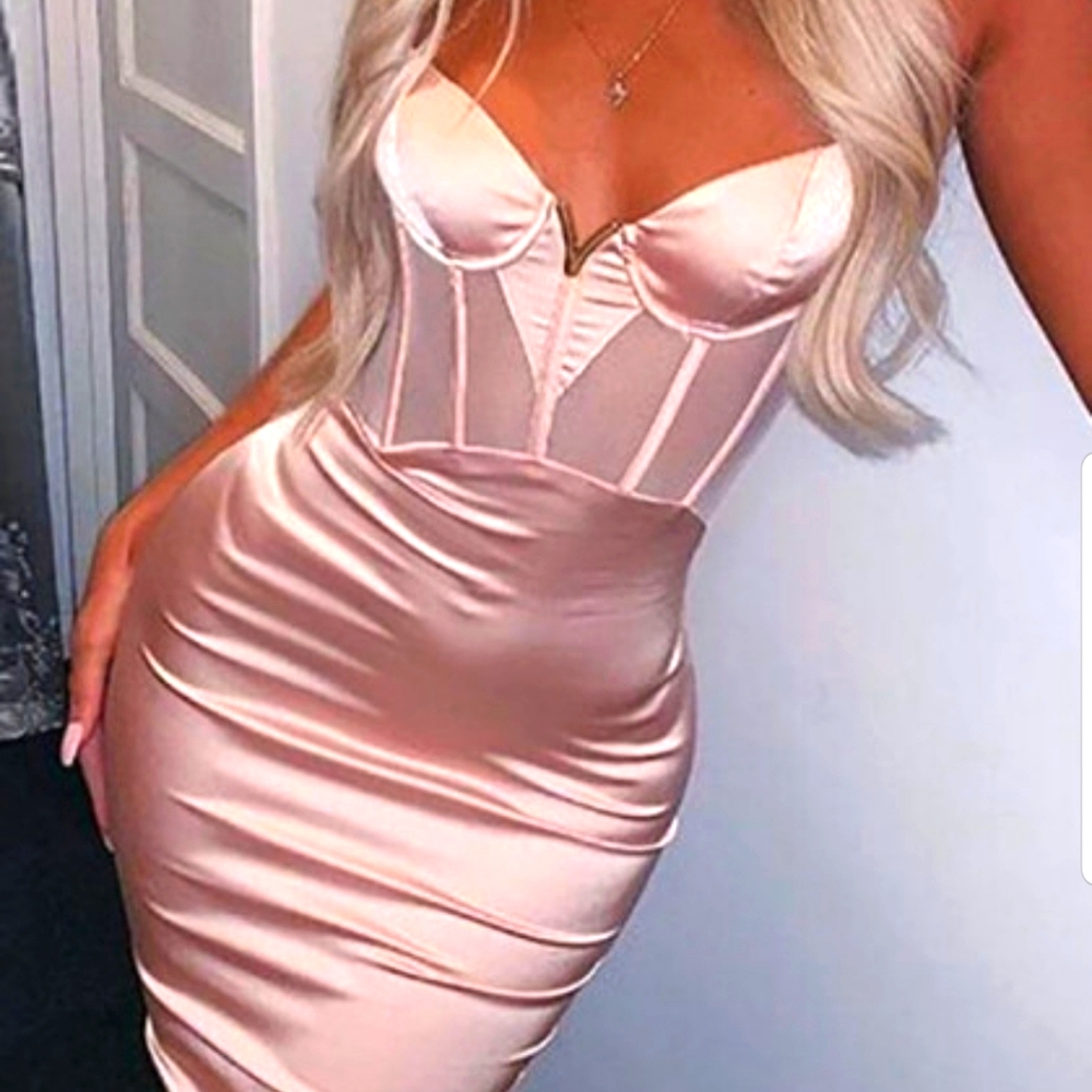 Pink sexy dress